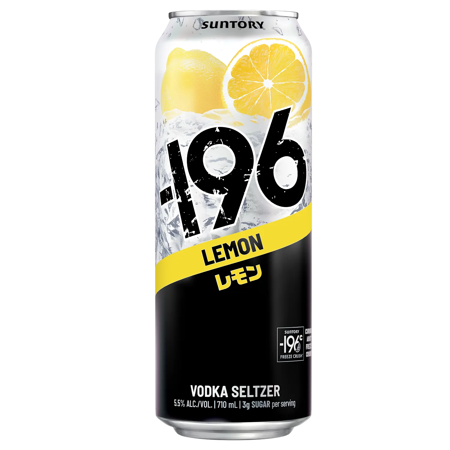 Suntory -196 Lemon Vodka Seltzer 710 mL can